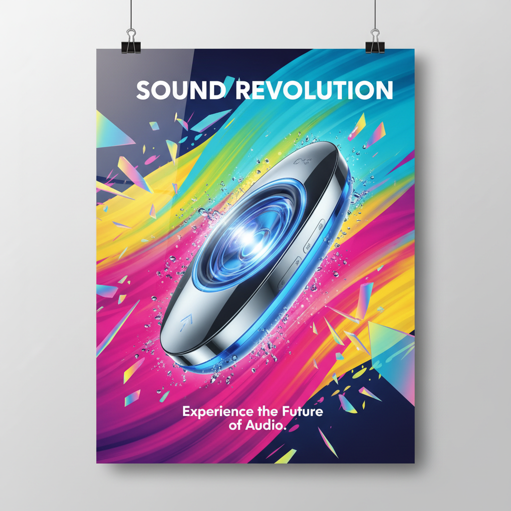 AI-generated advertising campaign key visual