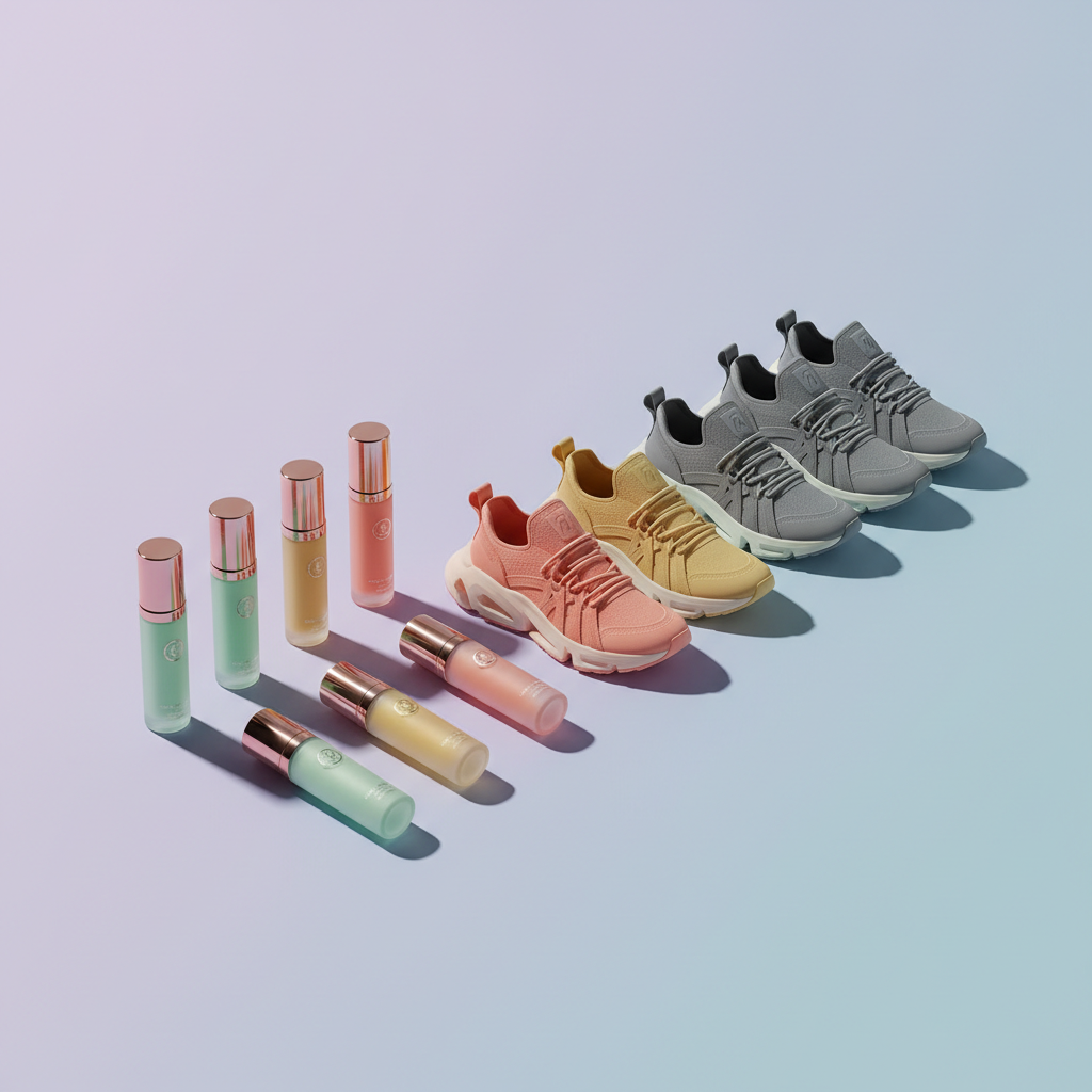 AI-generated e-commerce product photography with color variants