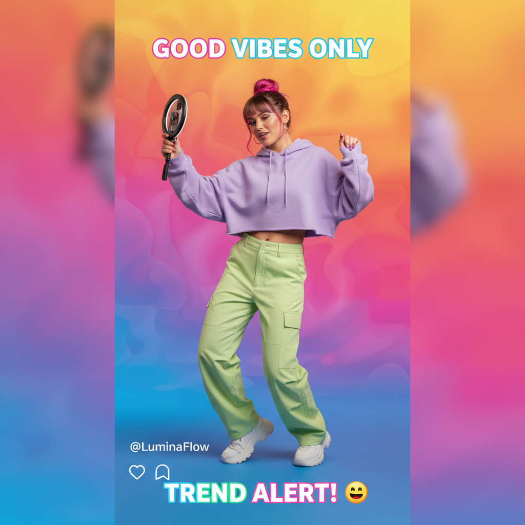 AI-generated vertical short-video social media creative